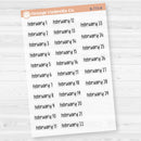 Dates of the Month Planner Stickers and Labels | F17 Print Clear Matte | B-772-777-BCM