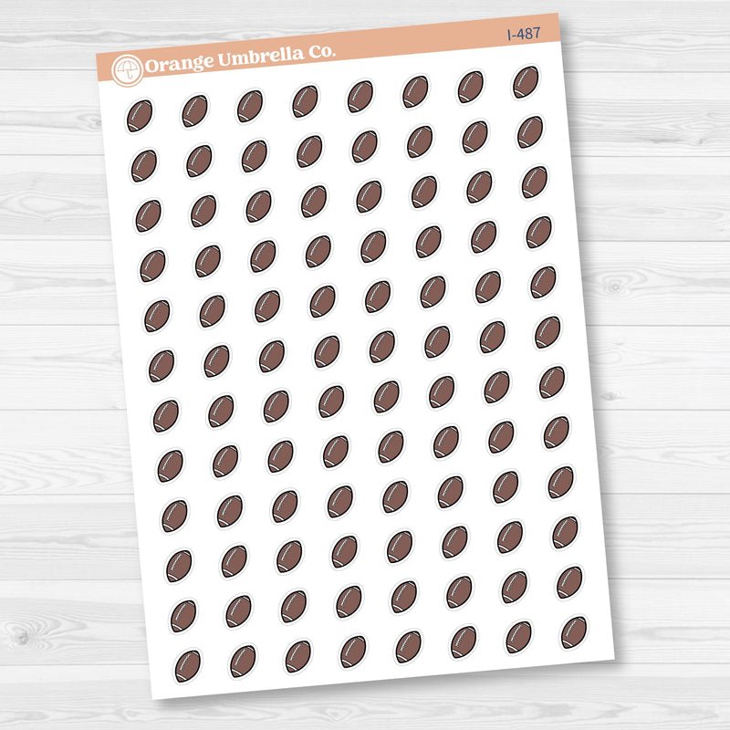 Hand Doodled Football Icon Planner Stickers | I-487