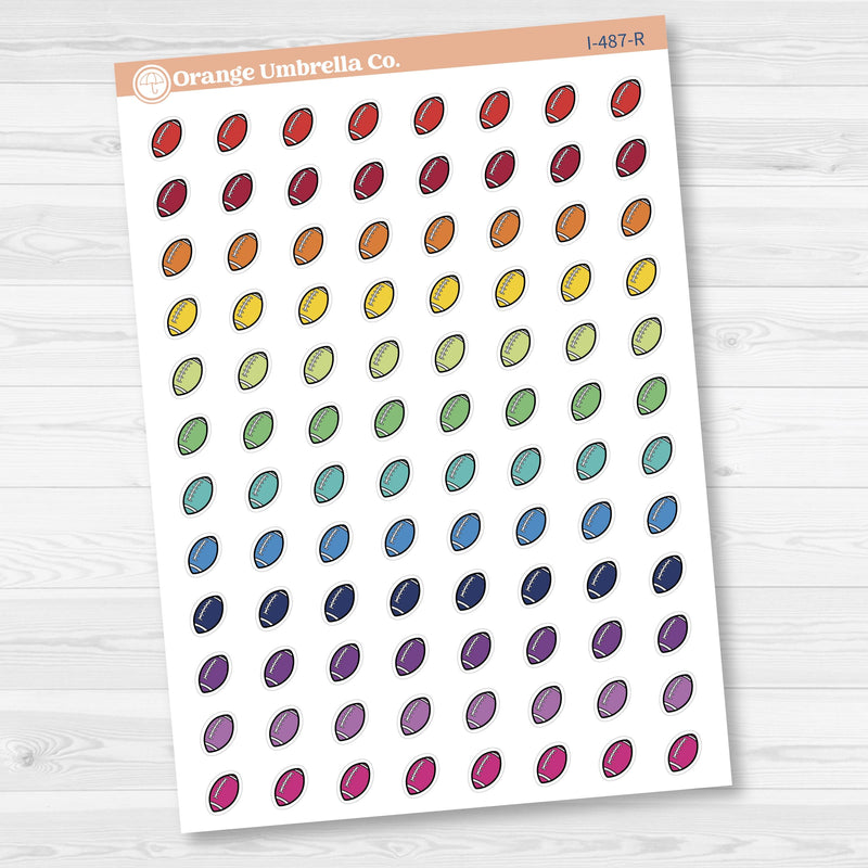 Hand Doodled Football Icon Planner Stickers | I-487