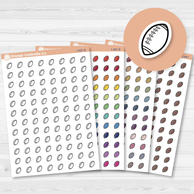 Hand Doodled Football Icon Planner Stickers | I-487