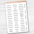US Holiday Script Planner Stickers | F17 Print | S-018