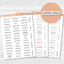 US Holiday - Mini Print Script Planner Stickers | Hobonichi Cousin | F17 Print | S-059