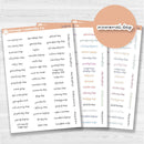 US Holiday Jen Plans Script Planner Stickers | F17 Script | S-067