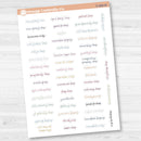 US Holiday - Mini Script Planner Stickers | Hobonichi Cousin | F17 Script | S-068