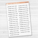 Dates of the Month - Jan-Jun 2025 Planner Stickers | F17 Script Clear Matte | B-796-801-BCM