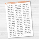 2025 Weeks of the year | Monday StartPlanner Stickers | Hobonichi Cousin | F17 Print | B-005