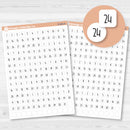 5 Months of Date Dots Covers Planner Stickers | F17 Print | B-080-B-081