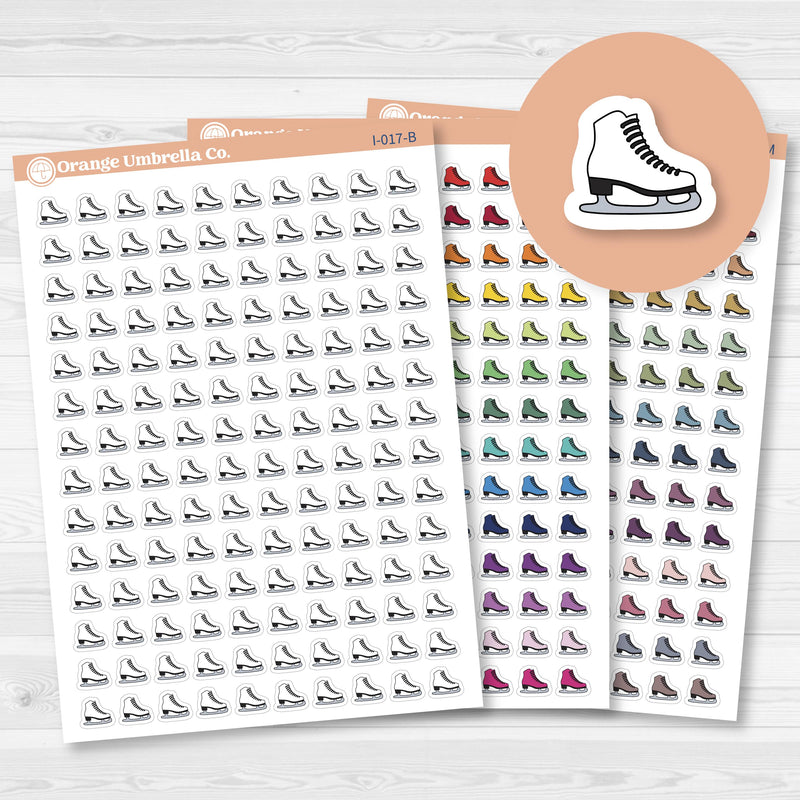 Figure Skating & Ice Skating Icons | Hand Doodled Ice Skates Planner Stickers | I-017