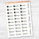 Birthday Fill In Cake & Candles Icon Script Planner Stickers | F17 | E-314