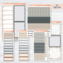 Neutral Florals And Shapes | A5 Daily Duo Planner Kit Stickers | Serenity | 351-121