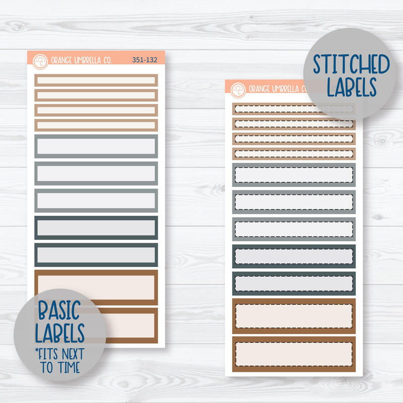 Neutral Florals And Shapes | 7x9 Daily Duo Planner Kit Stickers | Serenity | 351-131