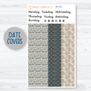 Neutral Florals And Shapes | 7x9 Plum Daily Planner Kit Stickers | Serenity | 351-151