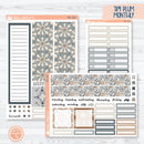 Neutral Florals And Shapes | 7x9 Plum Monthly Planner Kit Stickers | Serenity | 351-221