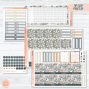 Neutral Florals And Shapes | 7x9 ECLP Monthly & Dashboard Planner Kit Stickers | Serenity | 351-251