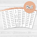 Dates of the Month Planner Stickers and Labels | F16 Print | B-748-753-B