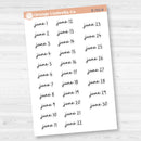 Dates of the Month Planner Stickers and Labels | FC17 Script | B-760-765-B