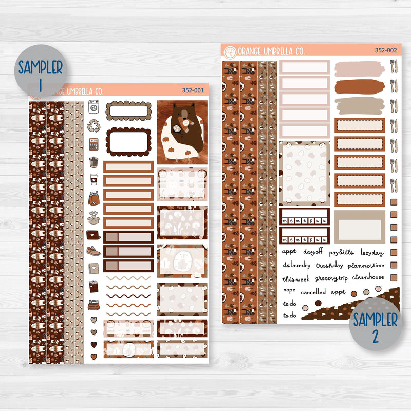 Winter Animals Kit | Weekly Planner Kit Stickers | Hibernate | 352-001