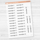 Dates of the Month Planner Stickers and Labels | F17 Script Clear Matte | B-766-771-BCM