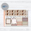 Winter Animals Kit | 7x9 Plum Monthly Planner Kit Stickers | Hibernate | 352-221