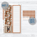 Winter Animals Kit | 8.5x11 Plum Monthly Planner Kit Stickers | Hibernate | 352-231