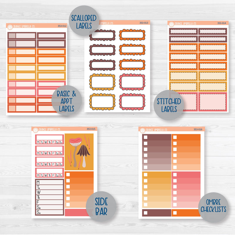 Autumn Vibes Kit | Weekly Add-On Planner Kit Stickers | Fall Around | 353-012