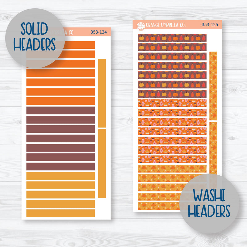 Autumn Vibes Kit | A5 Daily Duo Planner Kit Stickers | Fall Around | 353-121