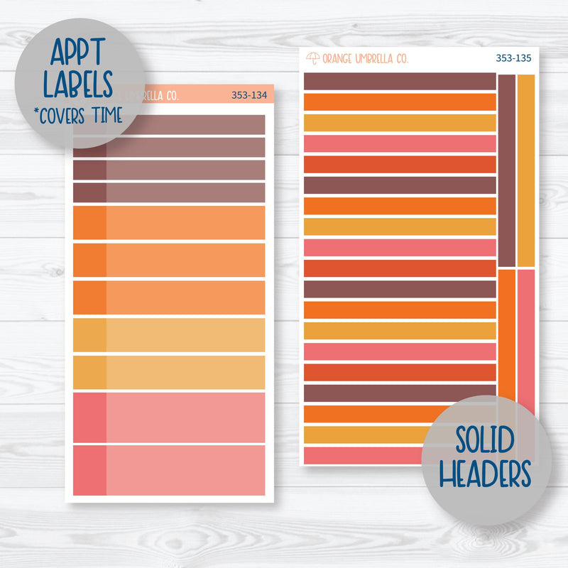 Autumn Vibes Kit | 7x9 Daily Duo Planner Kit Stickers | Fall Around | 353-131