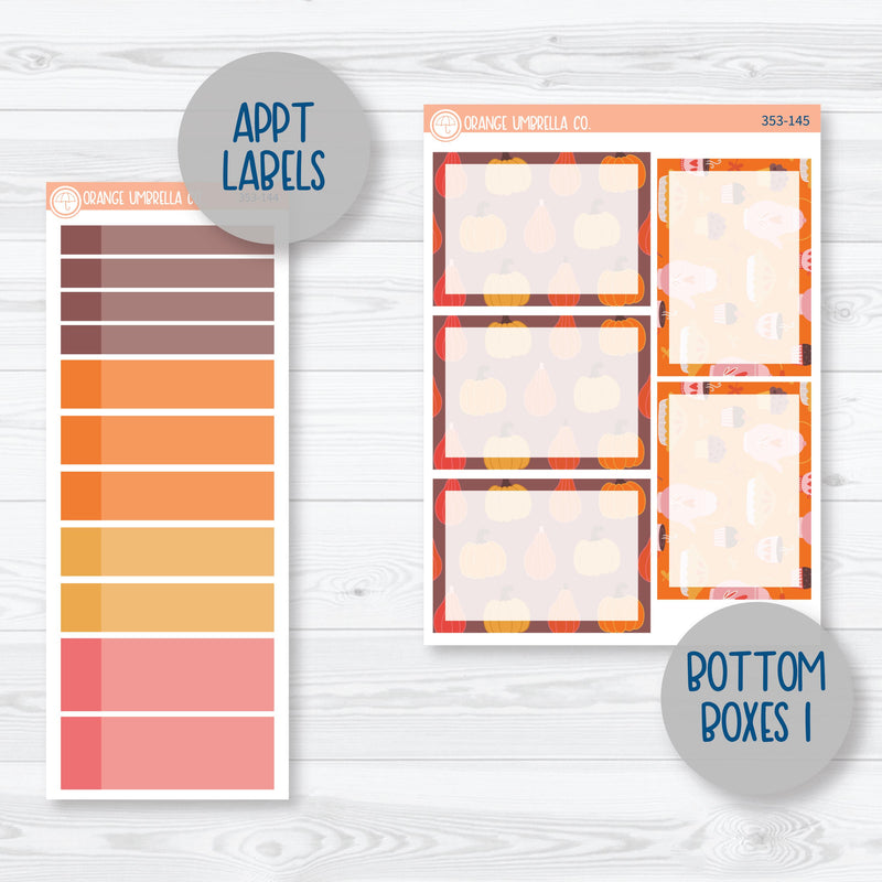 Autumn Vibes Kit | A5 Plum Daily Planner Kit Stickers | Fall Around | 353-141