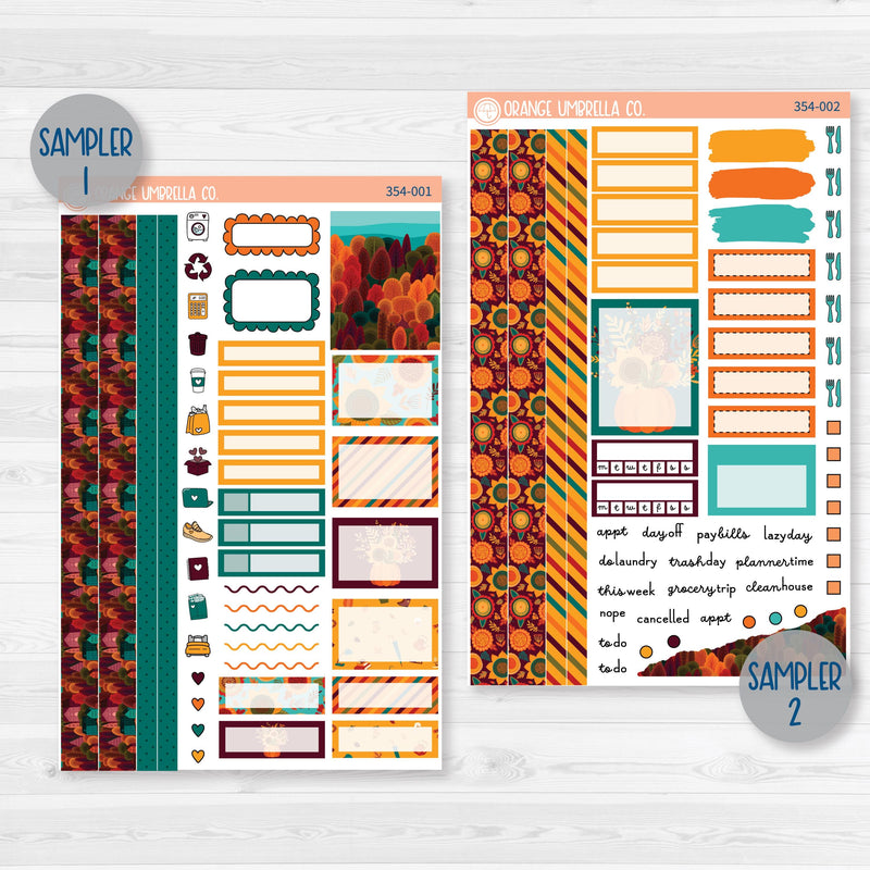 Fall Foliage Kit | Weekly Planner Kit Stickers | Autumn Jewels | 354-001