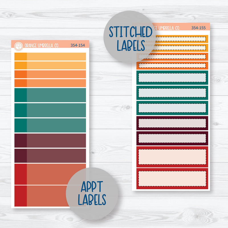 Fall Foliage Kit | 7x9 Plum Daily Planner Kit Stickers | Autumn Jewels | 354-151