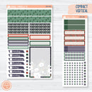 Winter Floral Stickers | A5 Compact Vertical Planner Kit Stickers for Erin Condren | Stillness | 355-081