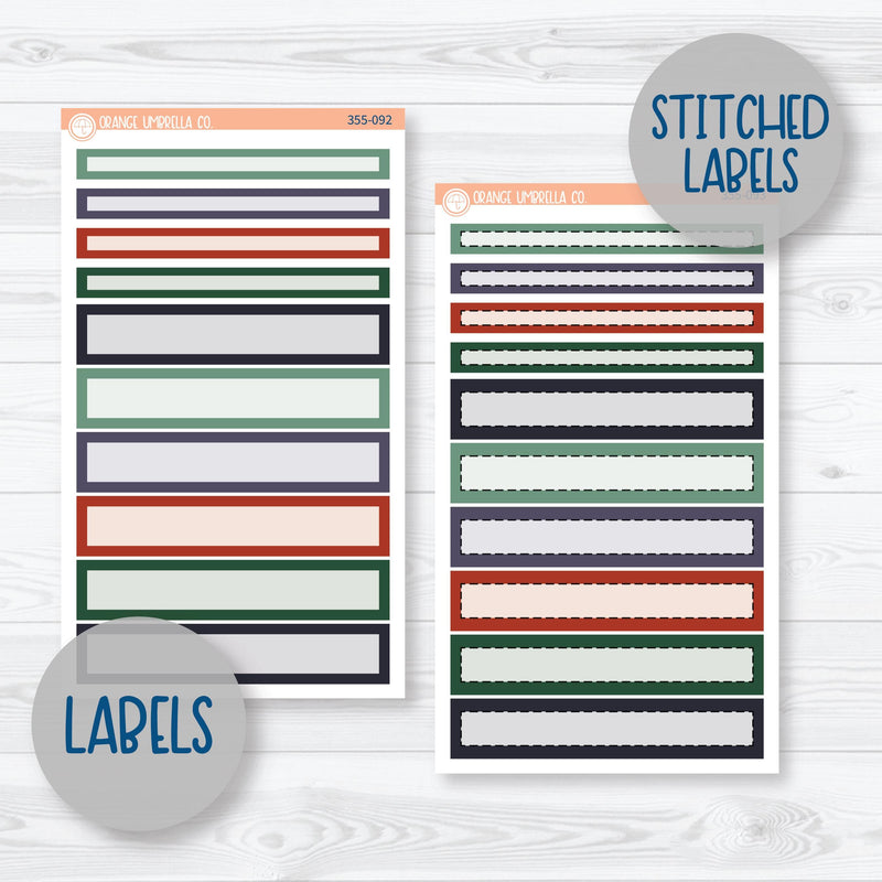 Winter Floral Stickers | 7x9 Compact Vertical Planner Kit Stickers | Stillness | 355-091