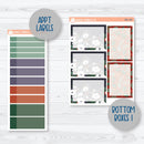 Winter Floral Stickers | A5 Plum Daily Planner Kit Stickers | Stillness | 355-141