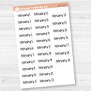 Dates of the Month Planner Stickers and Labels | F17 Print | B-772-777-B