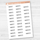 Dates of the Month Planner Stickers and Labels | F17 Print | B-772-777-B