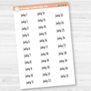 Dates of the Month Planner Stickers and Labels | F17 Print | B-778-783-B