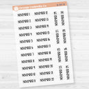 Dates of the Month Planner Stickers and Labels | F8 Clear Matte | B-393-398-BCM