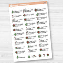 Christmas Icon Countdown Planner Stickers | F16 | E-313