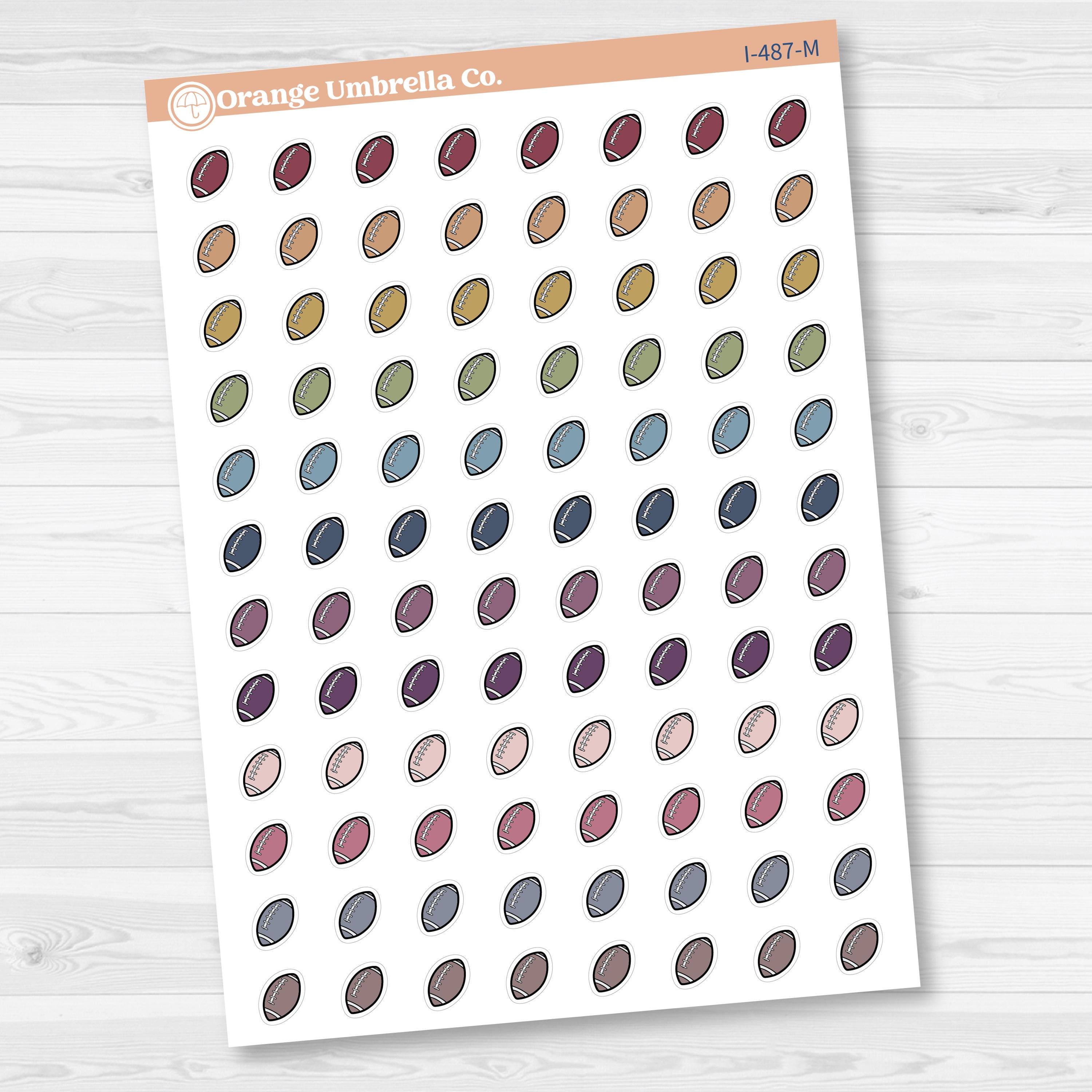 Hand Doodled Football Icon Planner Stickers | I-487