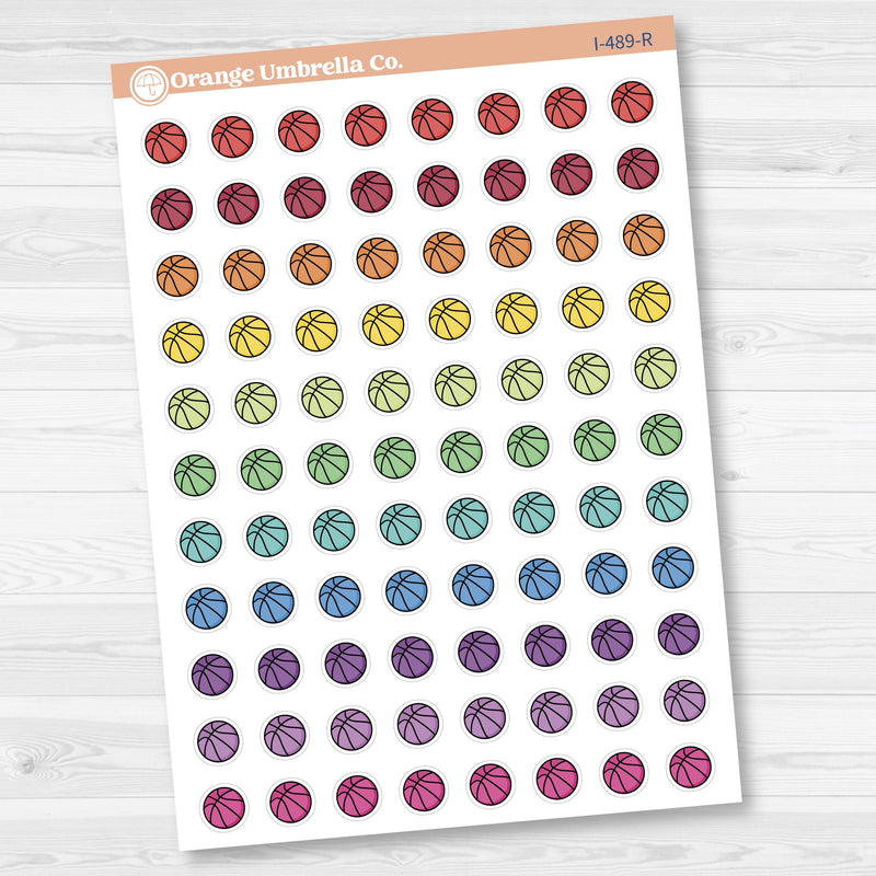 Hand Doodled Basketball Icon Planner Stickers | I-489