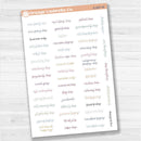 US Holiday Jen Plans Script Planner Stickers | F17 Script | S-067