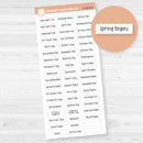 Hobonichi Weeks Holidays Print Planner Sticker | F17 Print | S-069-B