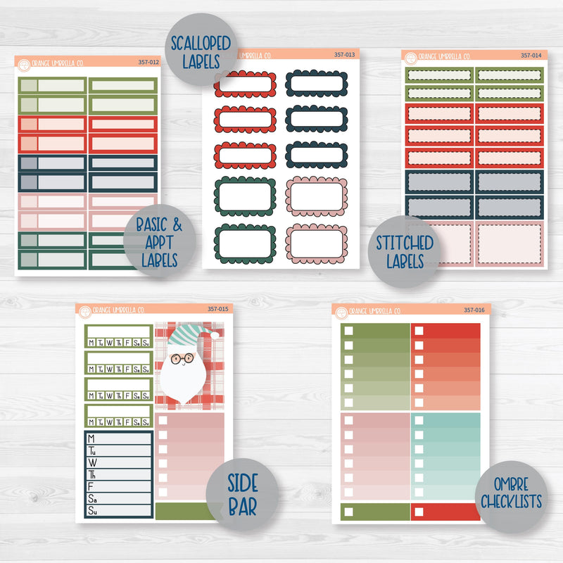 Traditional Christmas Kit | Weekly Add-On Planner Kit Stickers | Traditions | 357-012