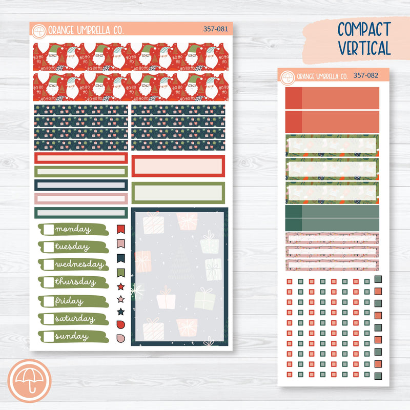 Traditional Christmas Kit | A5 Compact Vertical Planner Kit Stickers for Erin Condren | Traditions | 357-081