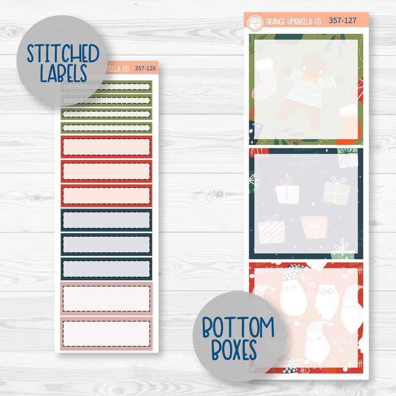 Traditional Christmas Kit | A5 Daily Duo Planner Kit Stickers | Traditions | 357-121