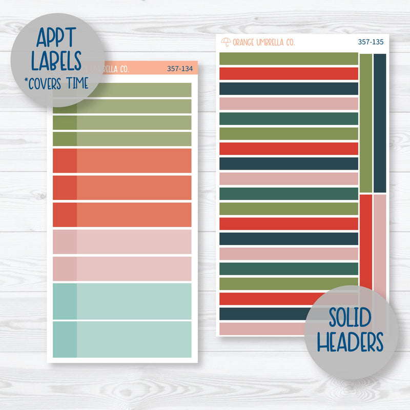 Traditional Christmas Kit | 7x9 Daily Duo Planner Kit Stickers | Traditions | 357-131