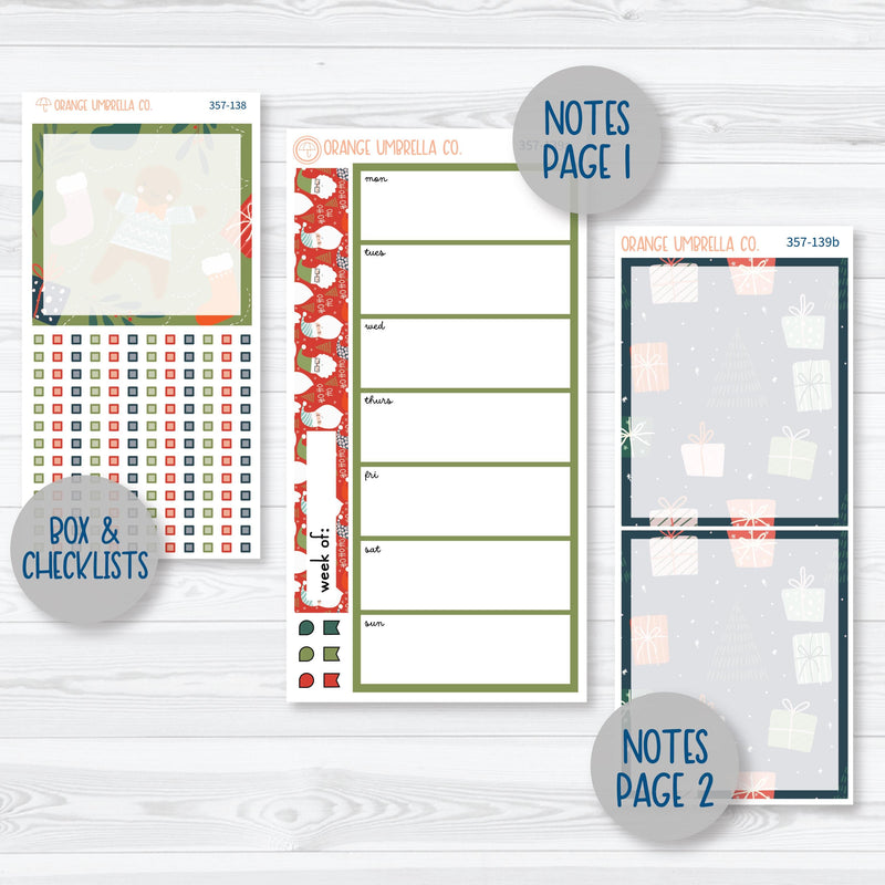 Traditional Christmas Kit | 7x9 Daily Duo Planner Kit Stickers | Traditions | 357-131