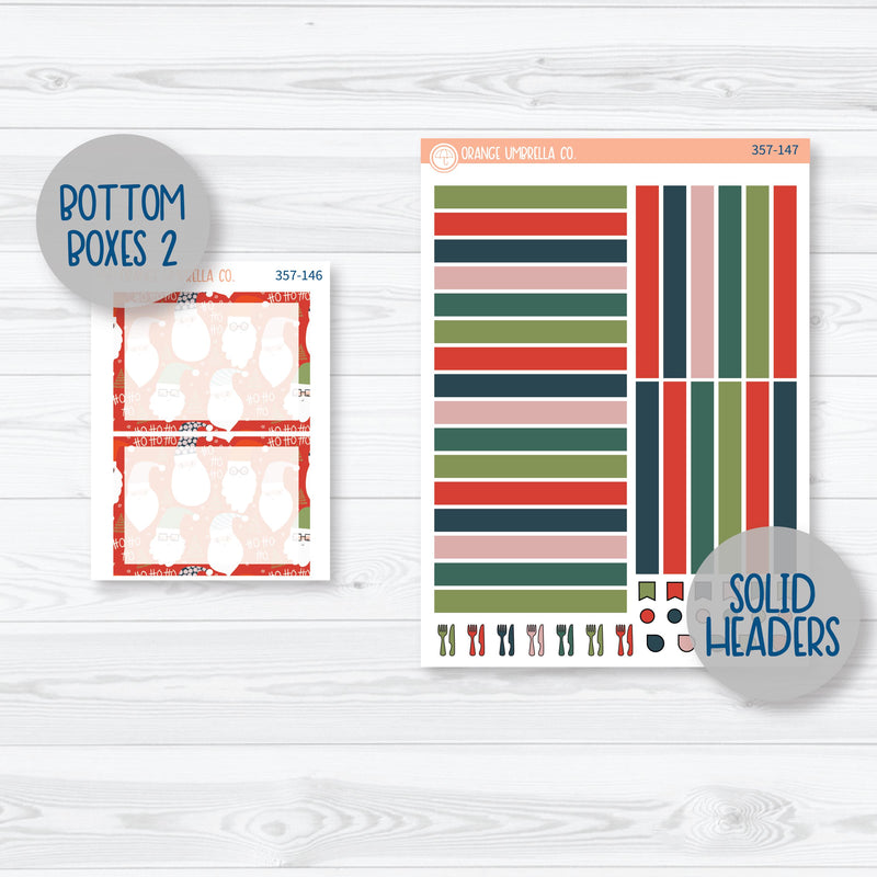 Traditional Christmas Kit | A5 Plum Daily Planner Kit Stickers | Traditions | 357-141