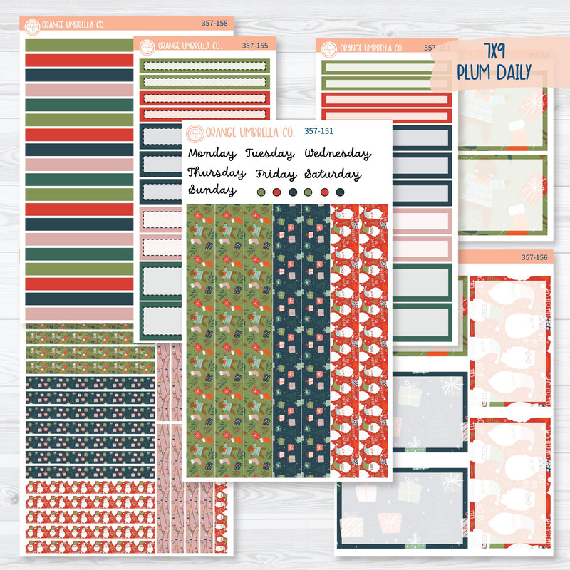 Traditional Christmas Kit | 7x9 Plum Daily Planner Kit Stickers | Traditions | 357-151