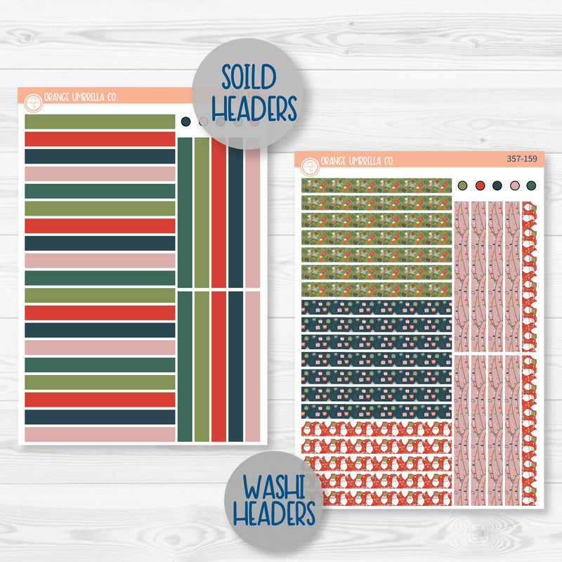 Traditional Christmas Kit | 7x9 Plum Daily Planner Kit Stickers | Traditions | 357-151